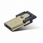 Gold Plating 4 Pin Micro Connector Charge Function For Cable