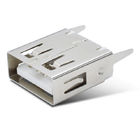 180 Degree Type Vertical USB A Female Connector 1-2 Amp For PCB