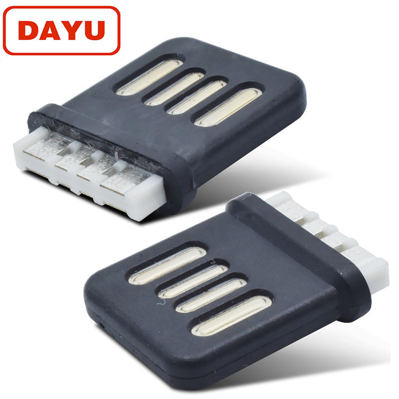 Reversible Double Sided Usb Connector , Durable 2.0 Usb Male Connector