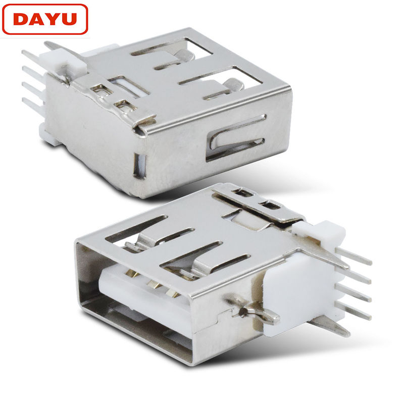 Type A Usb Cable Male Female Connector Side Plug Type With Vertical Socket