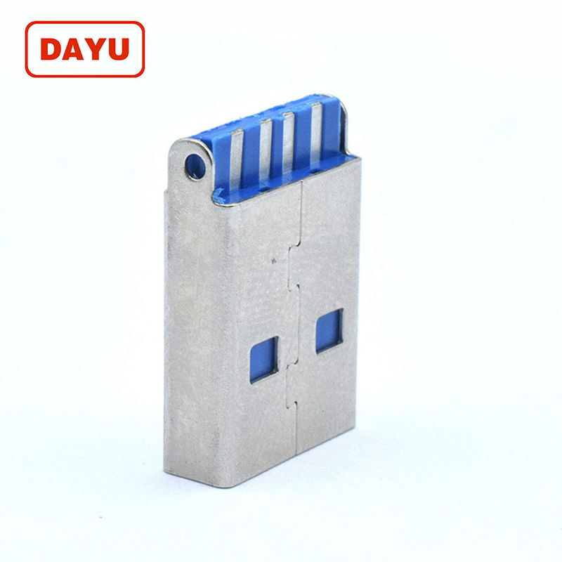 Horizontal Type Socket USB A Male Connector 4*2.3*1.9cm With Short Body