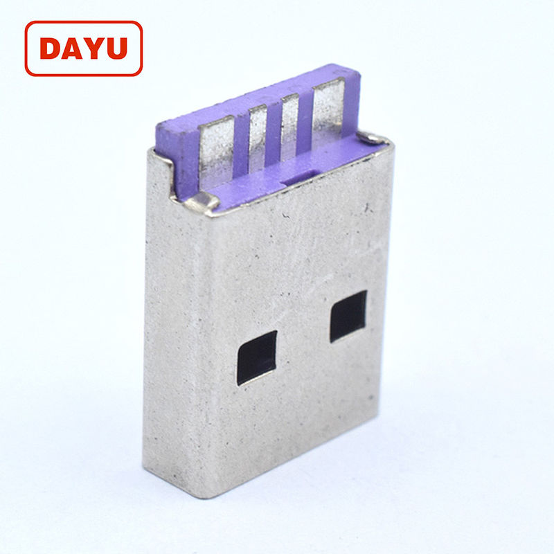 Heavy Current Micro Usb Male Connector Solder With Short Body