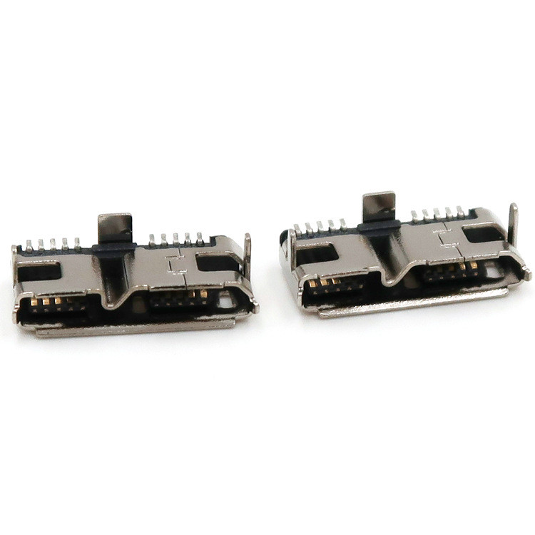 Durable Mini Usb 10 Pin Female Connector 3.0 Socket SMT For PCB